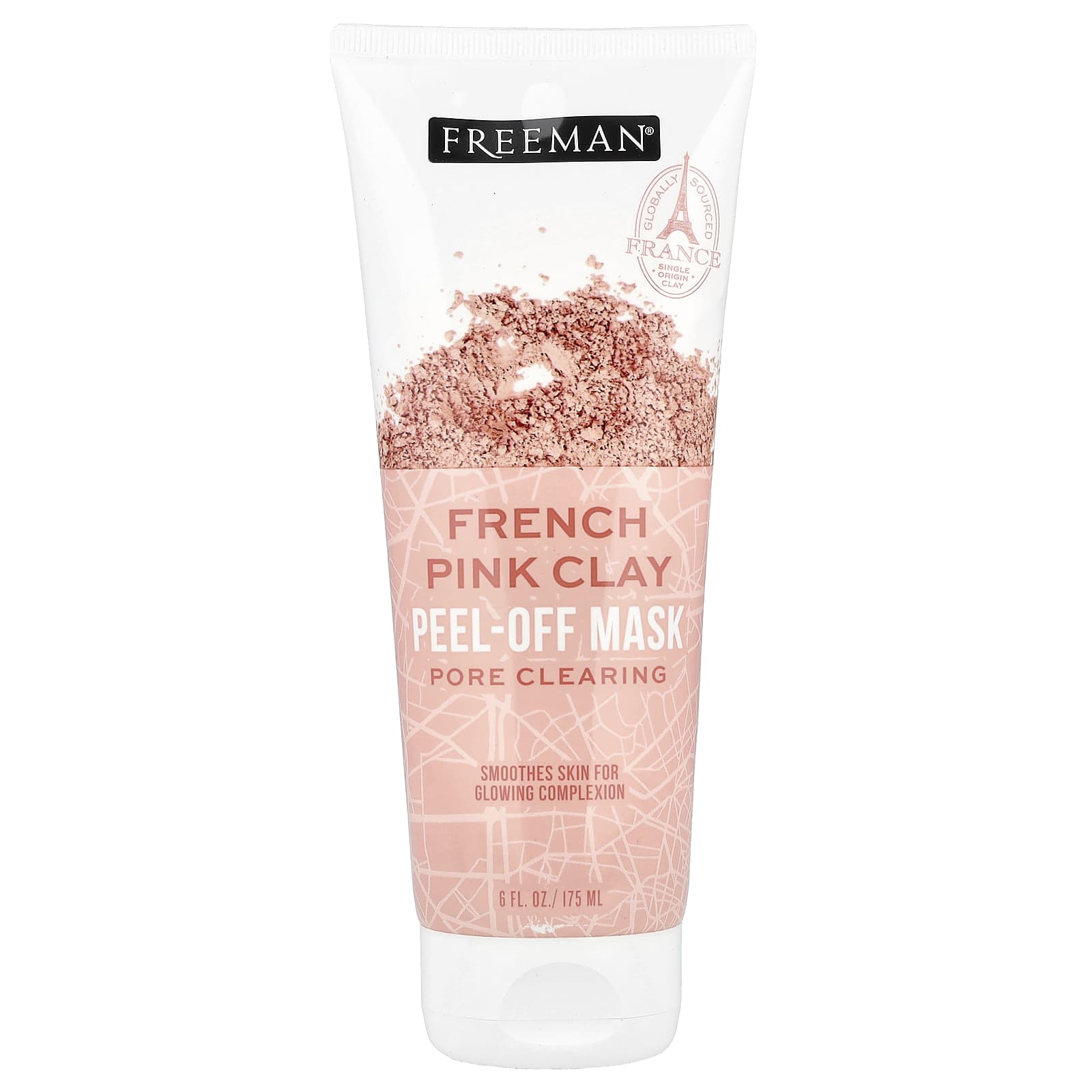 Freeman Beauty, Французская маска-пленка с розовой глиной, 6 жидких унций (175 мл)