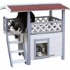 Kerbl Outdoor Cat House 77x50x73cm Ontario Lodge - 77x50x73cm