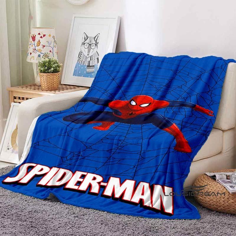 2026 New Cartoon Spider-Man Blanket - Soft, warm, perfect for naps, sofas, offices, beds, and camping - A gift choice for all se