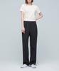 MUSINSA STANDARD Genderless Wide Banding Slacks [Dark Gray]