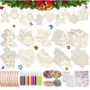 Wooden Christmas DIY Craft Kit Kids Painting Tree &