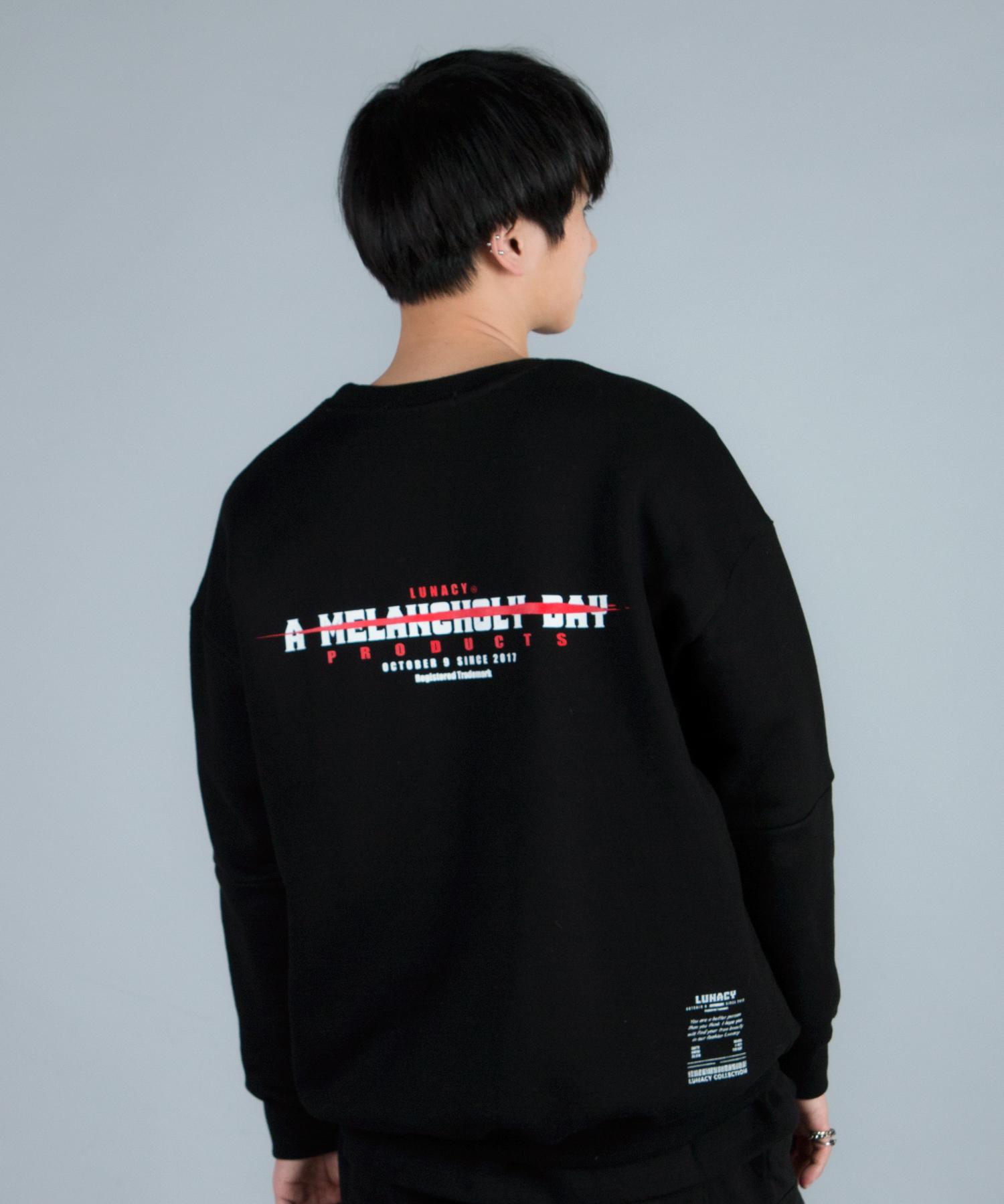 Lunasi Melancholy Day Sweatshirt - Black Black/L