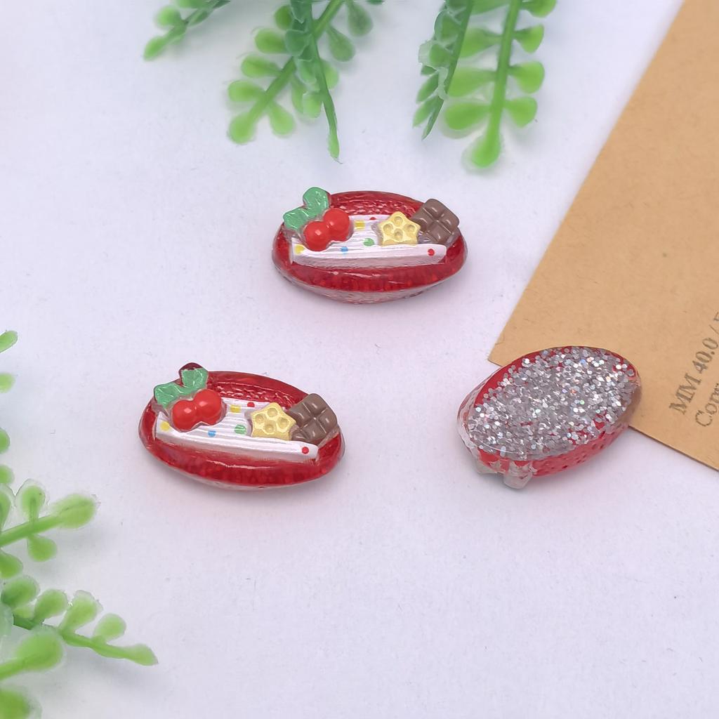 100PCS Christmas Cute Resin Flatback Slime Charms Cartoon Flatbacks for Phone Cases Nails Scrapbooking Making Decorations
