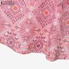 ZANZEA Women Casual Fake Two Piece Patchwork Short Sleeve Print Dress