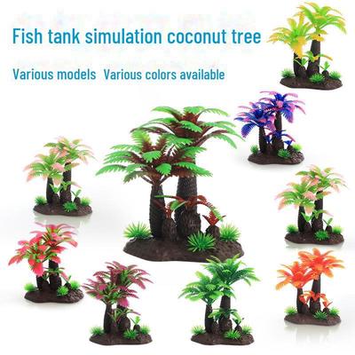 Yilan Fish Tank Decoration: Miniature Coconut Tree Ornaments for Landscaping and Sand Table Models (CT153)
