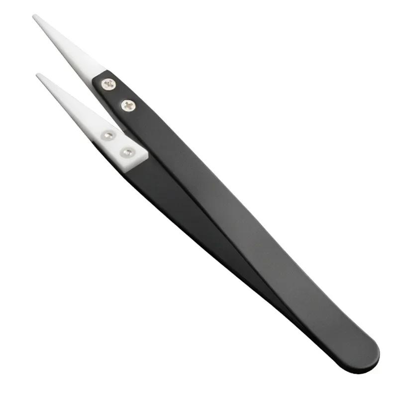

Ceramic Tweezers, High-Temperature Resistant, Acid and Alkali Corrosion Resistant, Insulated Clamping Tool чёрный