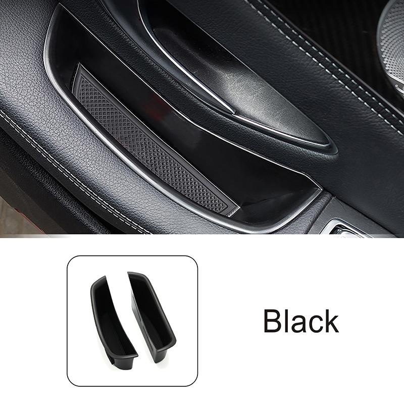 For Mercedes Benz C Class W205 GLC X253 2015-2018 Car Door Armrest Handle Tray Storage Box Organizer Holder Interior Accessories