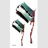 Halloween Temporary Horror Surgery Wound Scar Tattoo Stickers