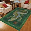 Tapis de sol Art Lézard Animal Gecko Décor Tapis Antidérapant Salon Chambre Grande Taille Moderne Bohème Tapis de Sol Cadeau Maison