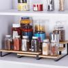 Detachable 3 Tier Spice Rack Bamboo Model Display Stand Cosmetics Storage Rack  Countertop