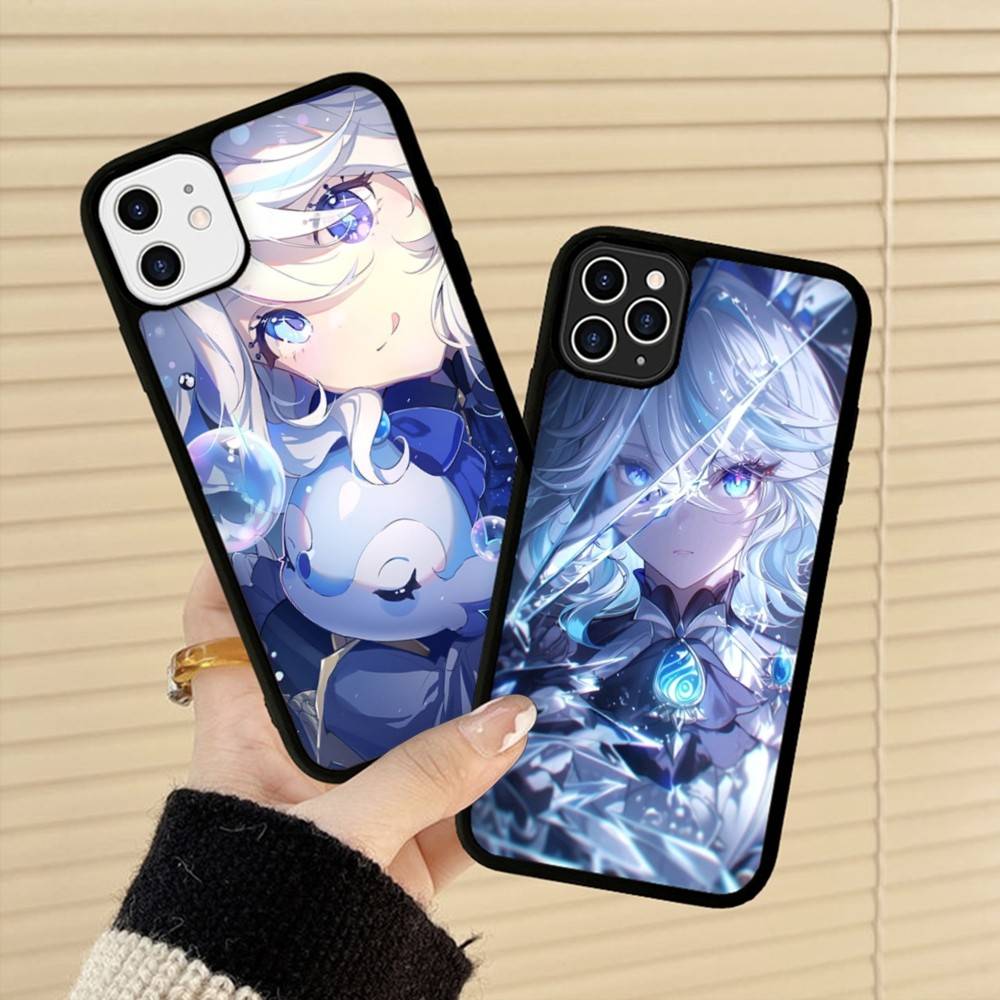 Genshin Impact Furina PC+TPU Phone Case For iPhone 17 16 15 14 PRO MAX 11 12 13 PLUS MINI Cover