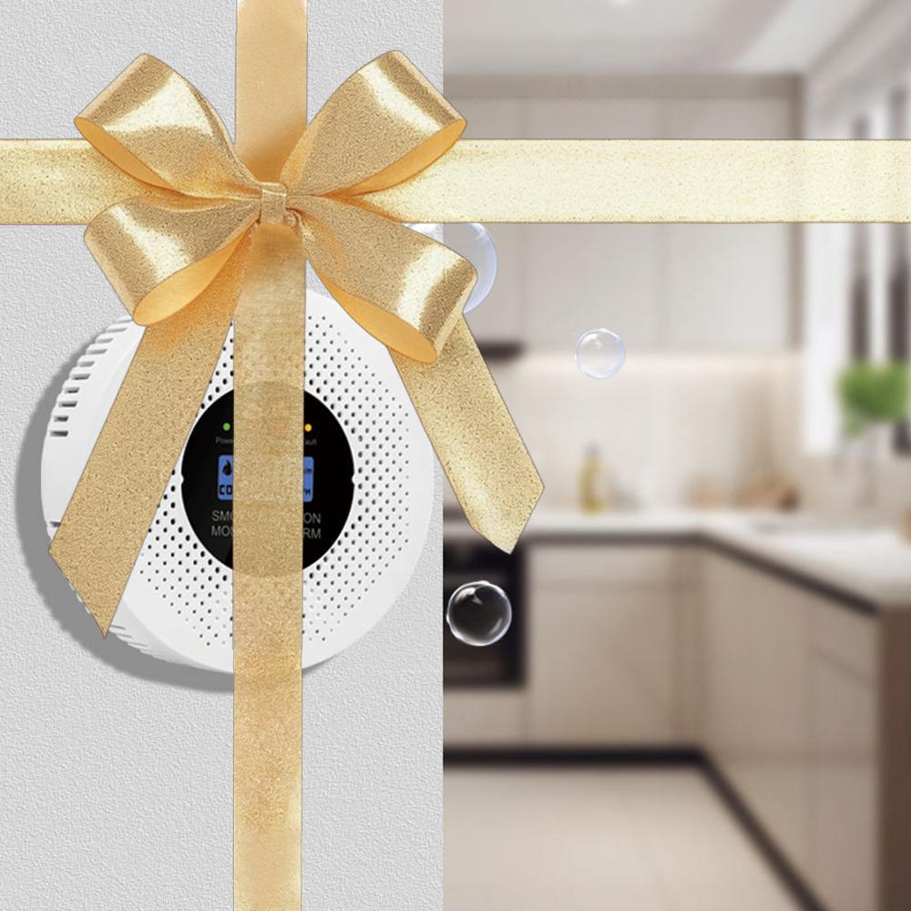 Детектор дыма и угарного газа с ЖК-дисплеем, сигнализация угарного газа, питание от батареи, для прихожих дома, спальни China Mainland