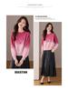 2025 Women's 3D Gradient Wool Sweater, Autumn/Winter, Long-Sleeve, Loose Fit