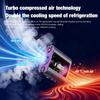 Portable High-Speed Fan with LED Light - Wearable, Desktop, and Rechargeable