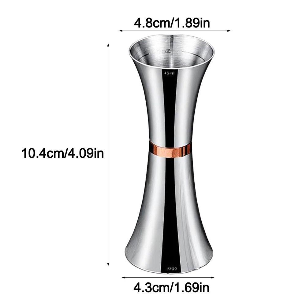 Dual-Head Cocktail Jigger Stainless Steel Bar Measuring Cup Professional Bartending