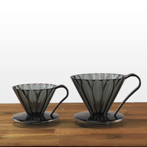 Sanyo Sangyo CAFEC Tritan Flower Dripper CUP1 (1 cup), Black, TFD-1CB