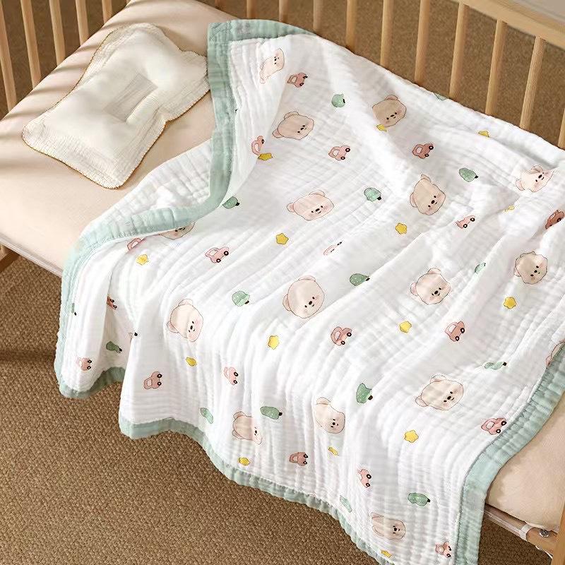 Pure Cotton Gauze Baby Towel & Swaddle Blanket