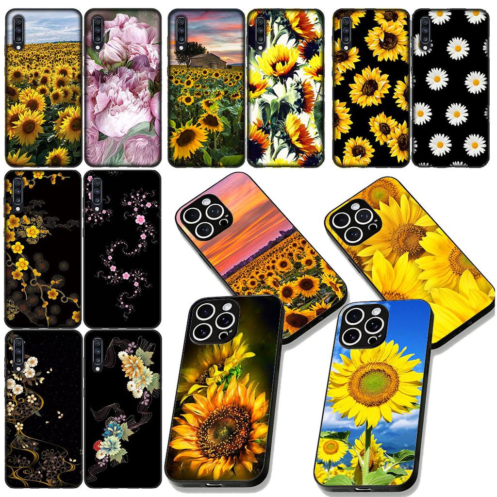 Sunflower Flower Art Painted Colourful Phone Case for Samsung Galaxy A04 j7 J5 J2 Prime J8 A01 A02 A03 A42 M06 M16 M56 M23 G57