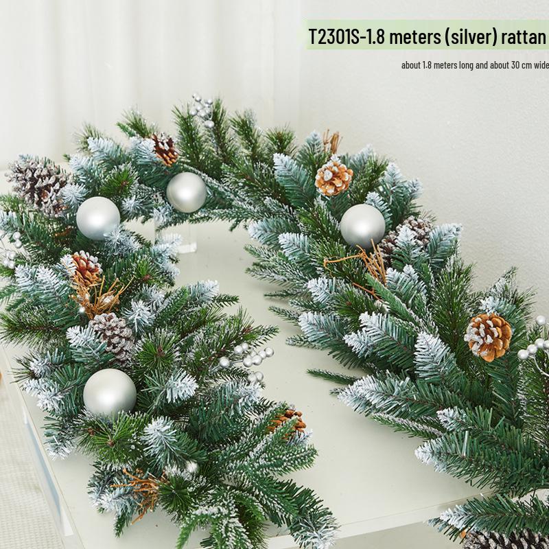 Christmas Snowflake Garland for Hotels, Malls, Windows, Doors & Stair Handrails