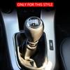 Leather 5 6 Speed MT Car Gear Shift Knob Protection Collars Cover for Chevrolet Cruze Sedan Hatchback 2009 - 2015 Parts