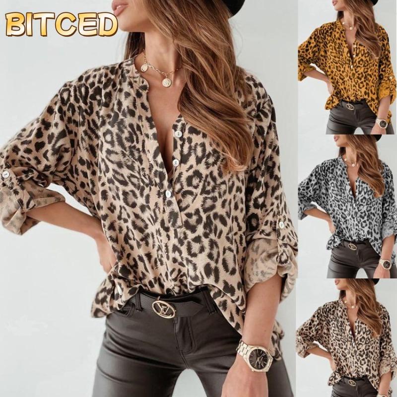 BITCED Women's Fashion Casual Long Sleeve Blouses & Shirts International Design