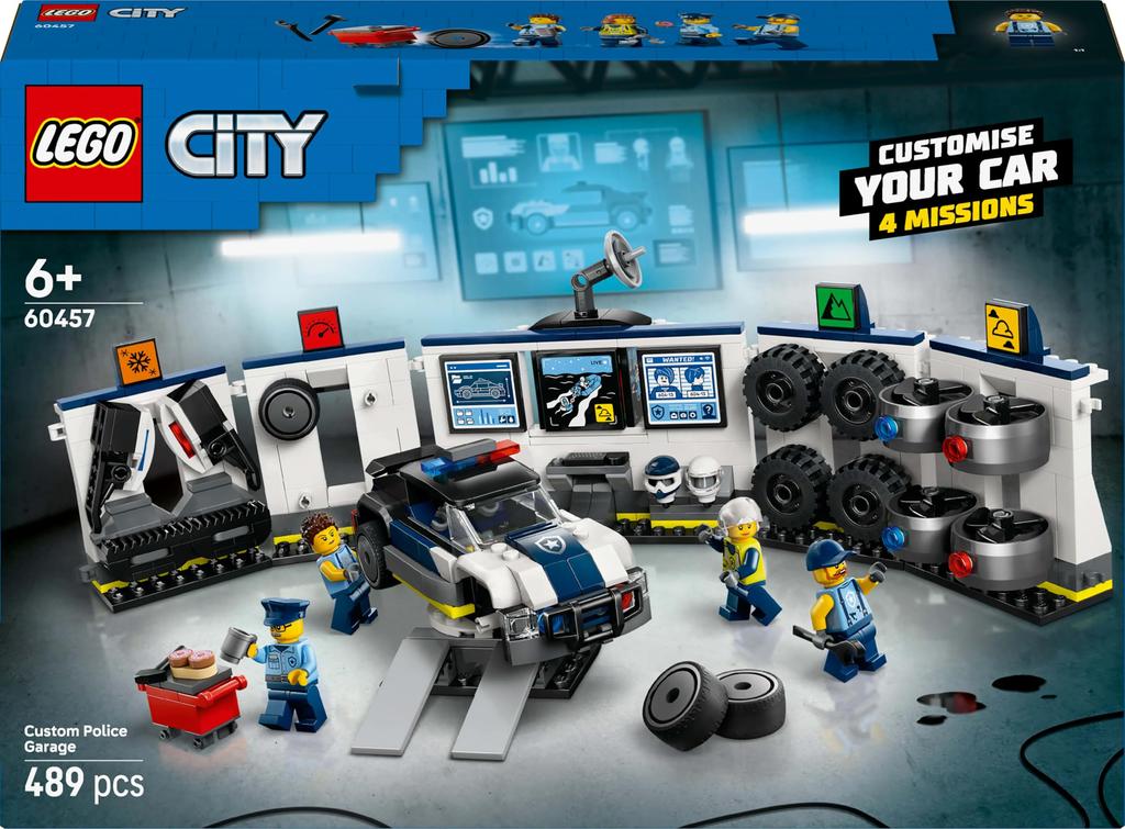 LEGO City Police Car Custom Shop 60457, Toy Blocks, Boys and Girls, Ages 6 and Up, Domestically Distributed
