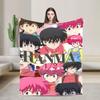 Couverture Anime Ranma 1/2 Polaire Imprimée Respirante Légère Jeté de Lit Quilt d'Extérieur