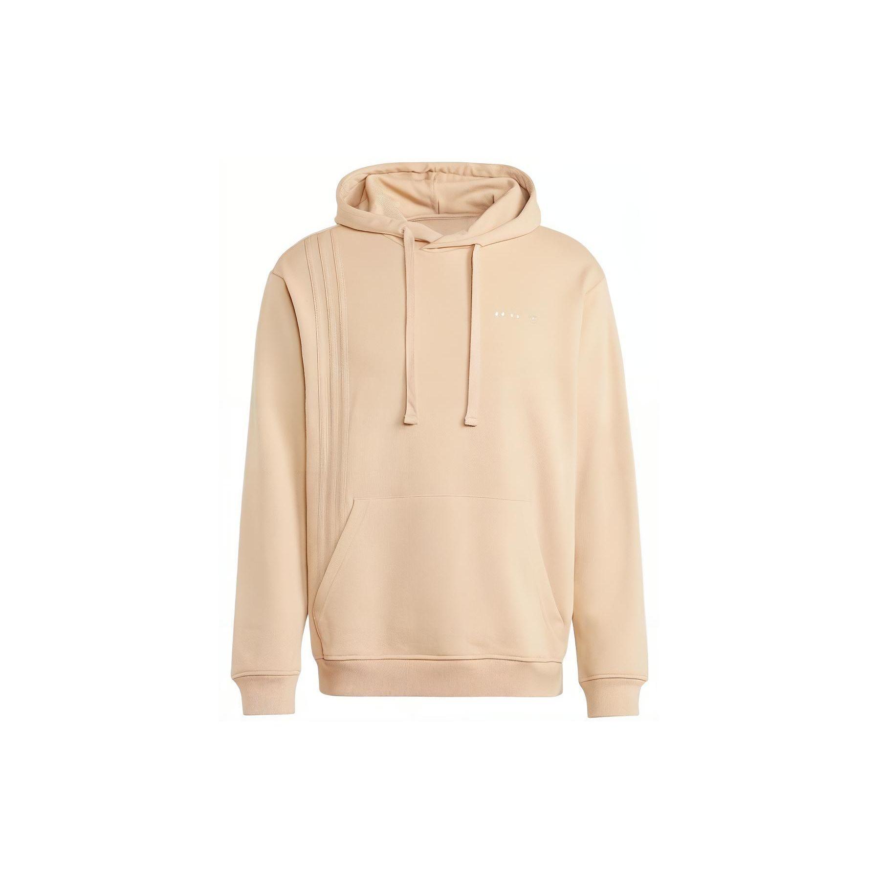 

Adidas Originals Trefoil Однотонная толстовка с вышивкой логотипа и шнурком Мужские топы Бежевый IC8417 XS