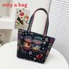 Ethnic Embroidered Handbag For Women With Canvas Material And Zipper Closure For Daily Use