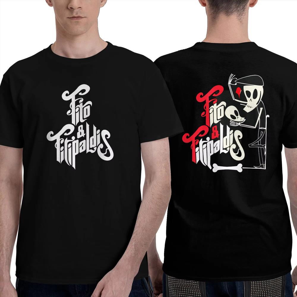 

Fitos Fitipaldis Band T Shirt Summer Streetwear Men s Women T Shirts Cotton Tshirt for Couple Short-Sleeved Tops S