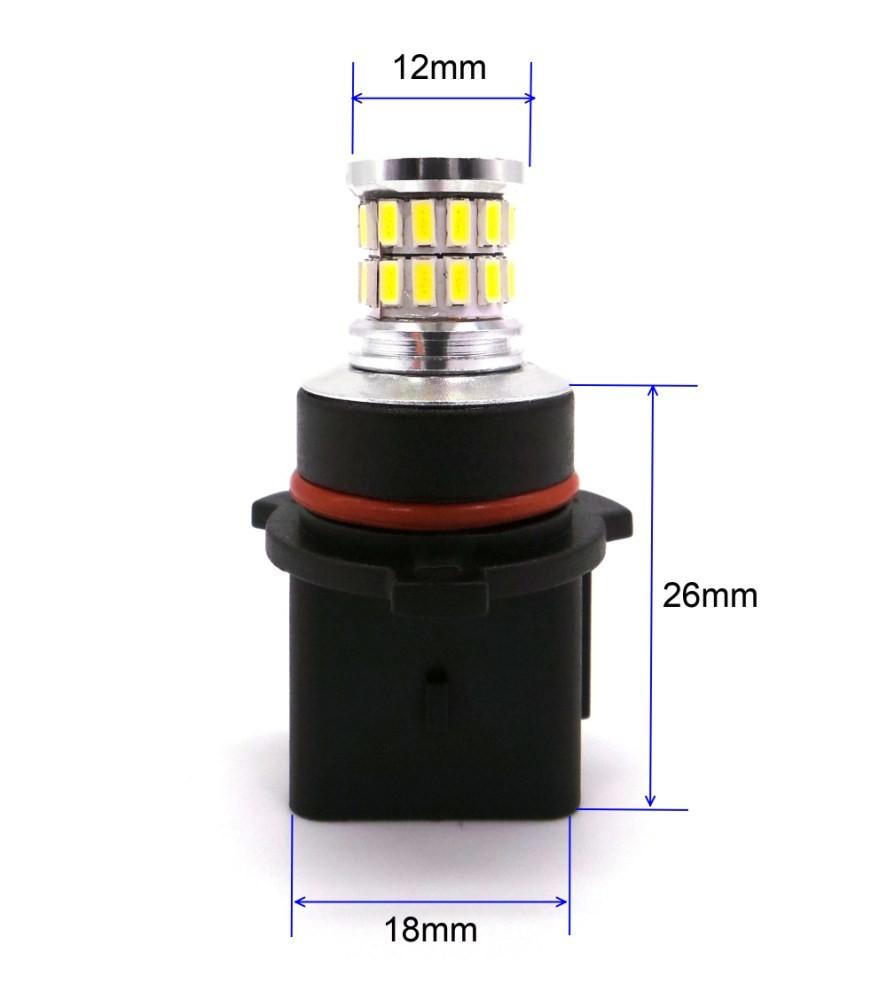 2 Pcs LED Bulb P13W 12V CANBUS White Off-Road