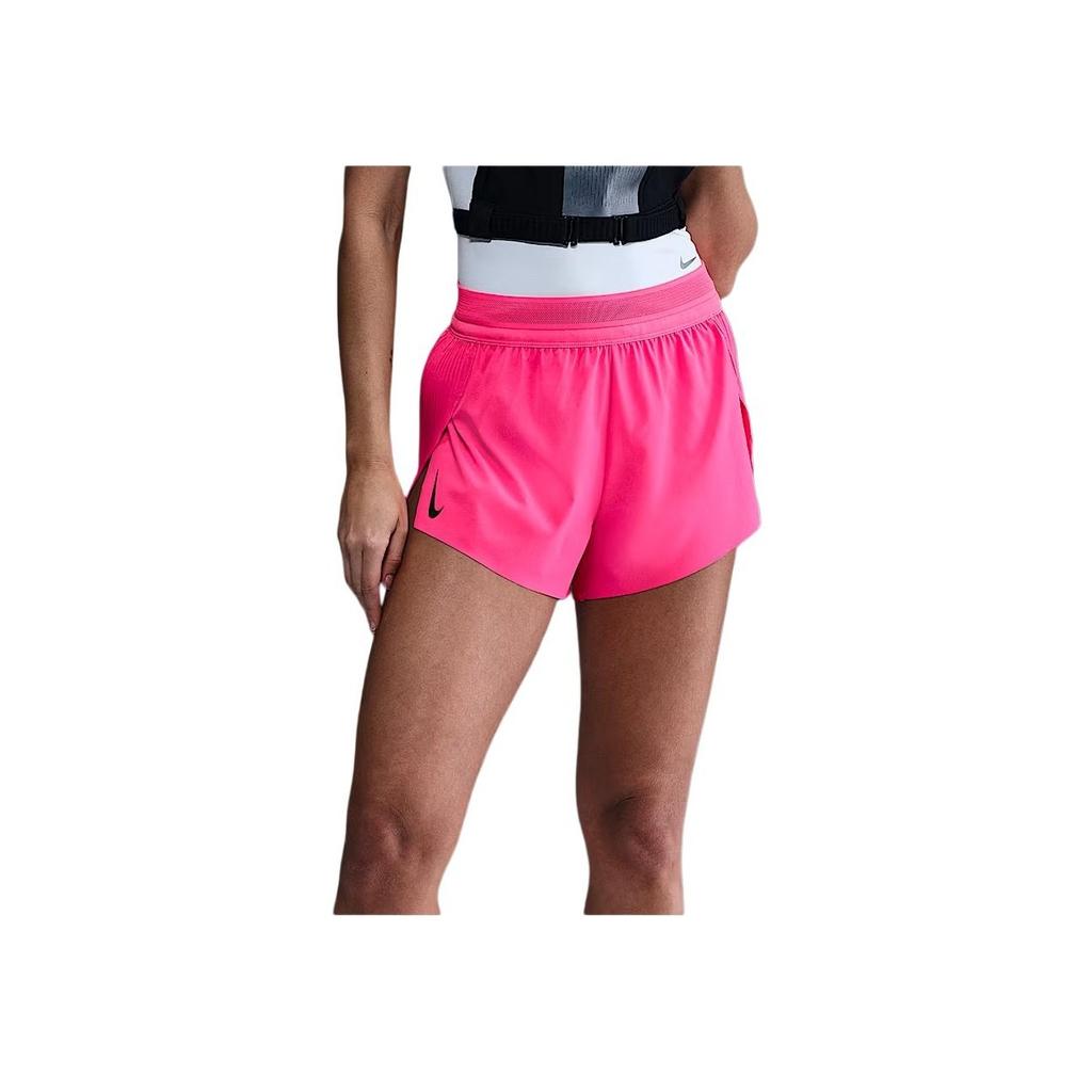 Nike Solid Color Side Slit Casual Shorts Women shorts Bright-Pink FN2329-645