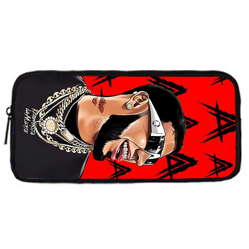 Fashion Hot Rapper Anuel AA Child School Backpack with Lunch Bags ,Pencil Bags ,School Bags for Boys Girls Best Gift