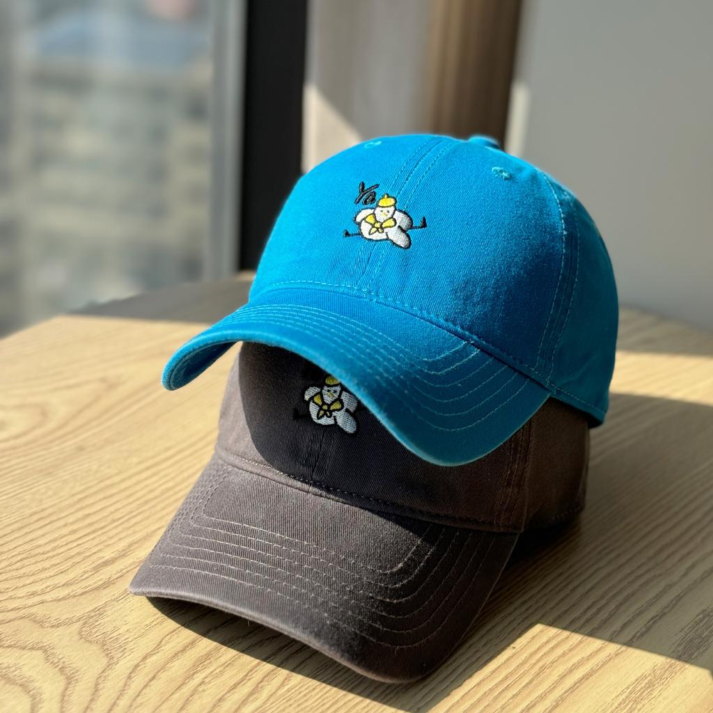 Korean-style simple all-season versatile sun-shading baseball cap that makes the face look smaller, unisex, large head circumference, embroidered