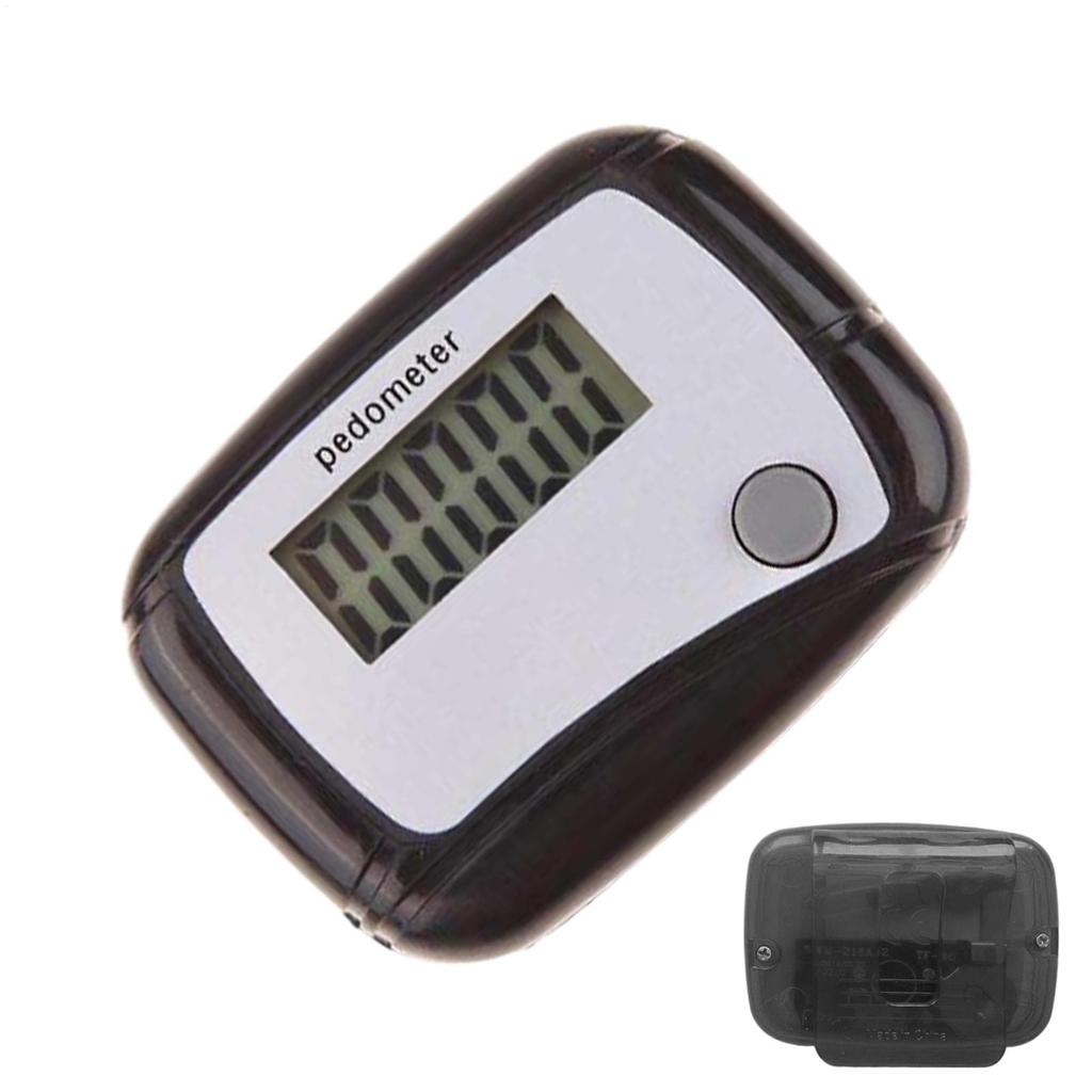 Portable Counter Digital LCD Pedometer Clipping Walking and Running Pedometer Walk Meter Senior Steps Counter for Sports