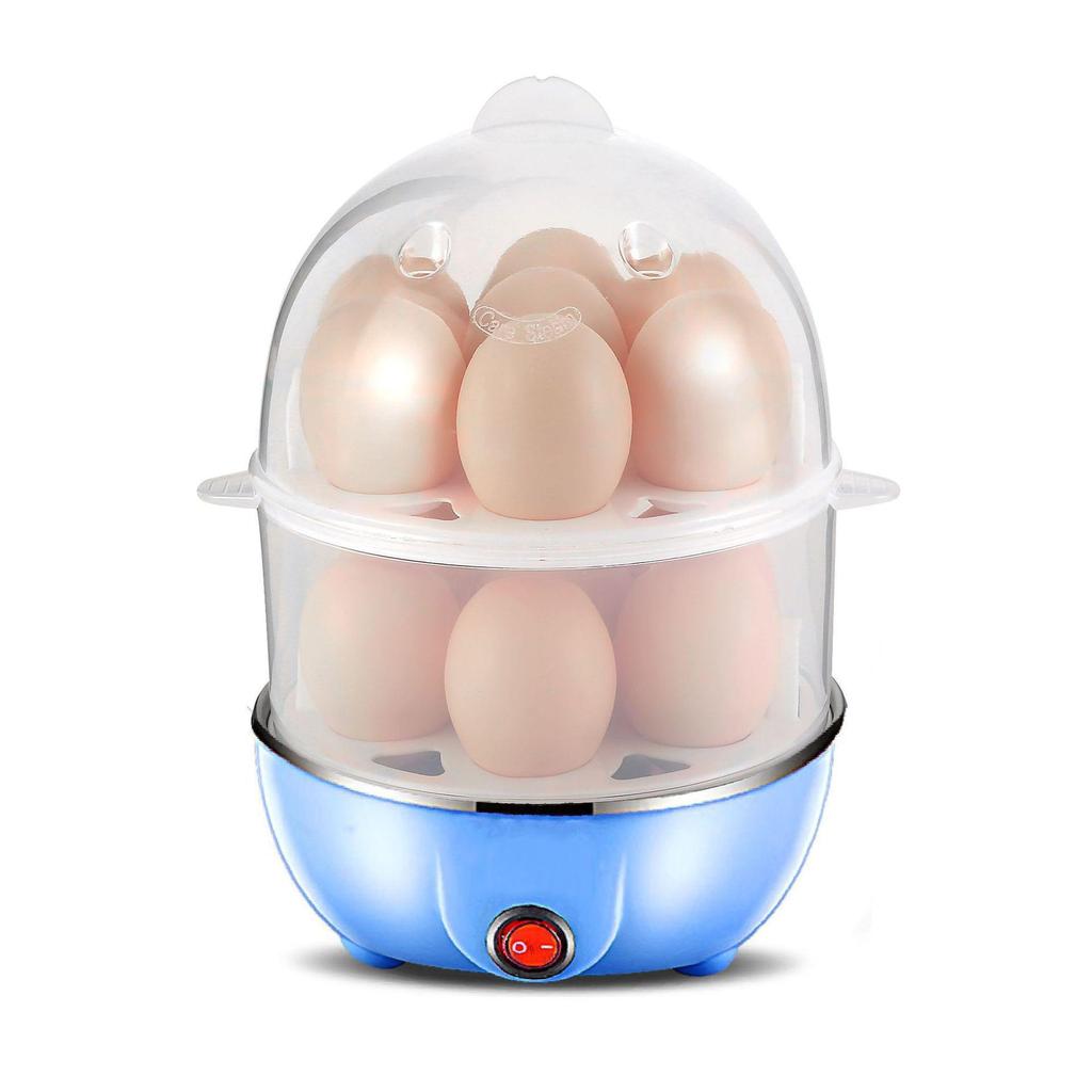Double Layer Egg Steamer & Electric Milk Heater - Mini Breakfast Machine