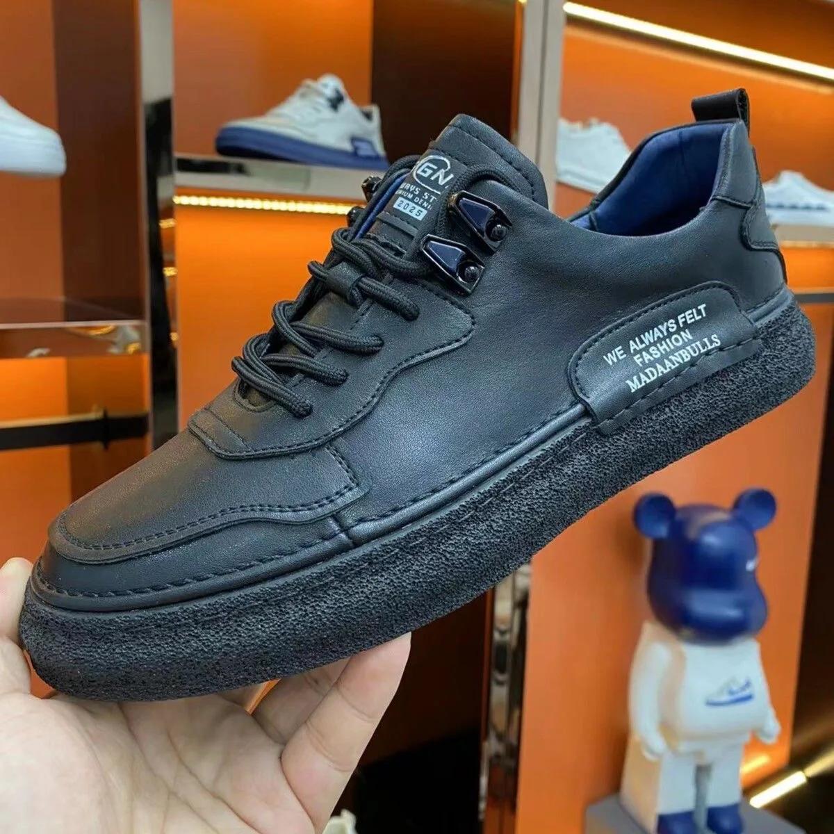 SYTK 2026 New Trend Casual Shoes Mens Fashion Walking Shoes Men Comfortable Flats Footwear Man Lace Up Youth Fashion Men Shoes 37