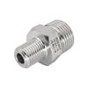 Edelstahl Gewindereduzierstück Adapter, Doppelgewinde Außen G1/2 BSP auf R1/4 BSPT (0564)