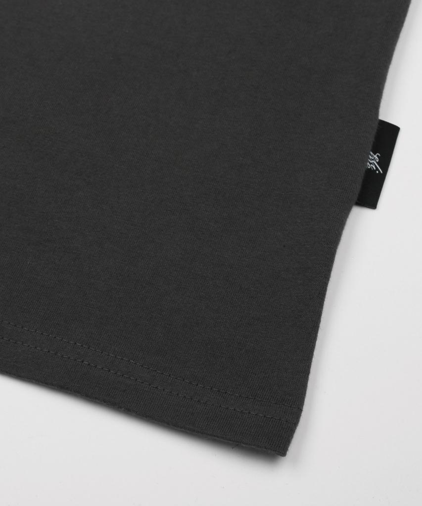 Deulousi Dw Arch Logo Short Sleeve T-Shirt Charcoal