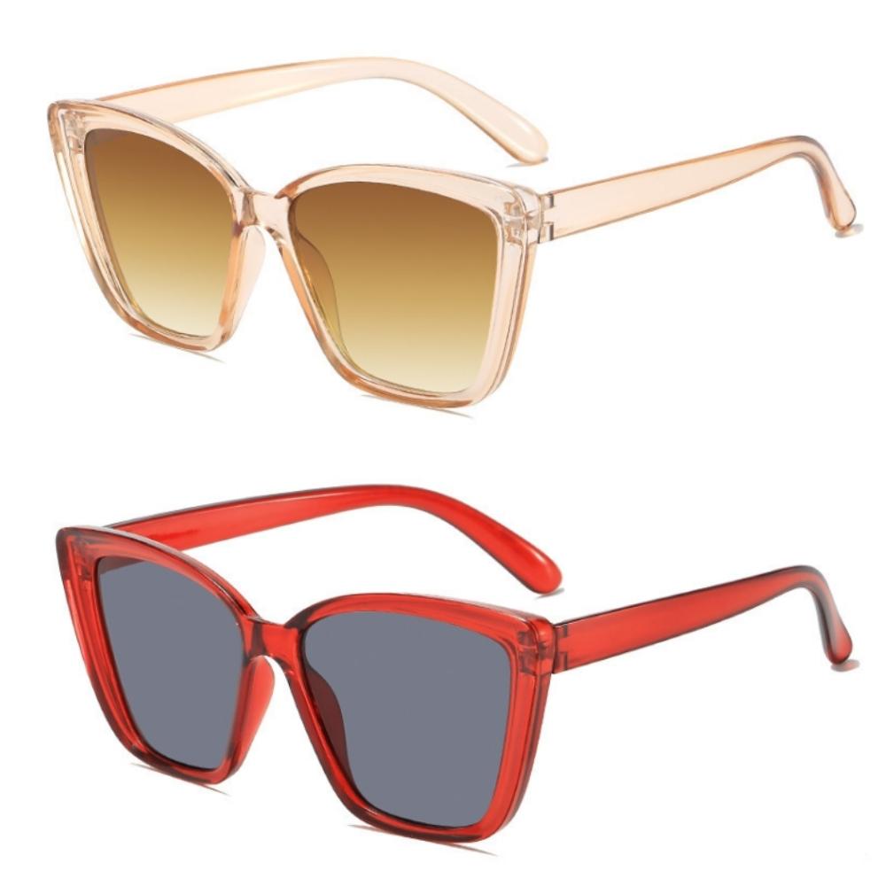 2026 New Fashion Cat Eye Sunglasses for Women Retro Leopard Print Trendy Sun Glasses Female Luxury Designer Black Shades UV400