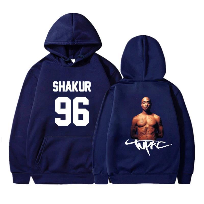 Gangsta Rap 2Pac Hoodies Sänger Grafikdruck Sweatshirts für Fans Lässige Langarm Kleidung für Männer/Frauen Sudaderas Hoody