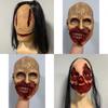 Scary Halloween Ghost Latex Horror Mask Cosplay Props Rotten Face Headgear