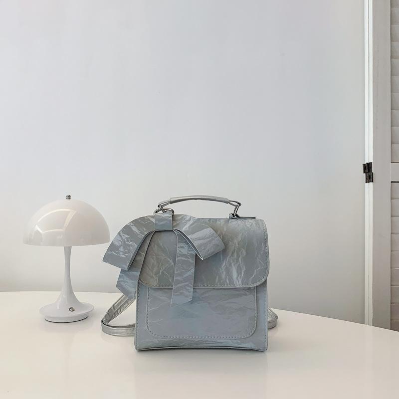 Korean Fashionable Backpack for Women with Small Fresh and Cute Bow Small Backpack Niche Design Crossbody Bag