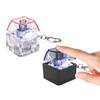 1PC 1-Key LED Light Keyboard Clicks Toy Keycap Tester For Stress Relief And Sensory Play Transparent ABS