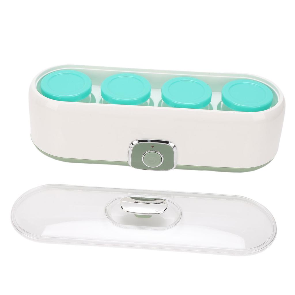 Automatic Yogurt Maker with 4 Jars One Click Start Small Smart Homemade Yogurt Machine for Natto Rice Wine