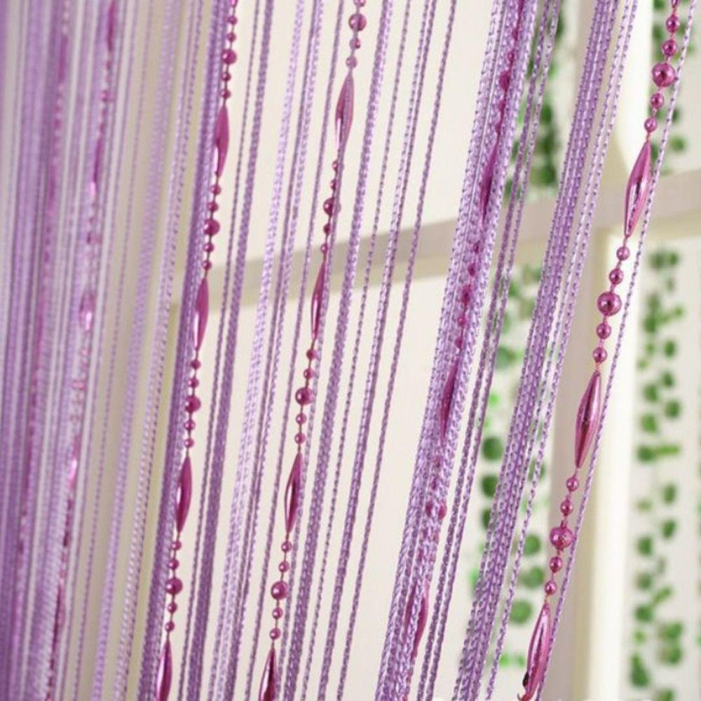 

Dew Drop Chain Bead Curtain String Door Room Divider Fly Bug Screen Beaded Panel