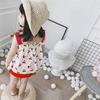 Letní Nové Sladké a Roztomilé Dívčí Třešňové Panenkové Tričko Camisole Šaty