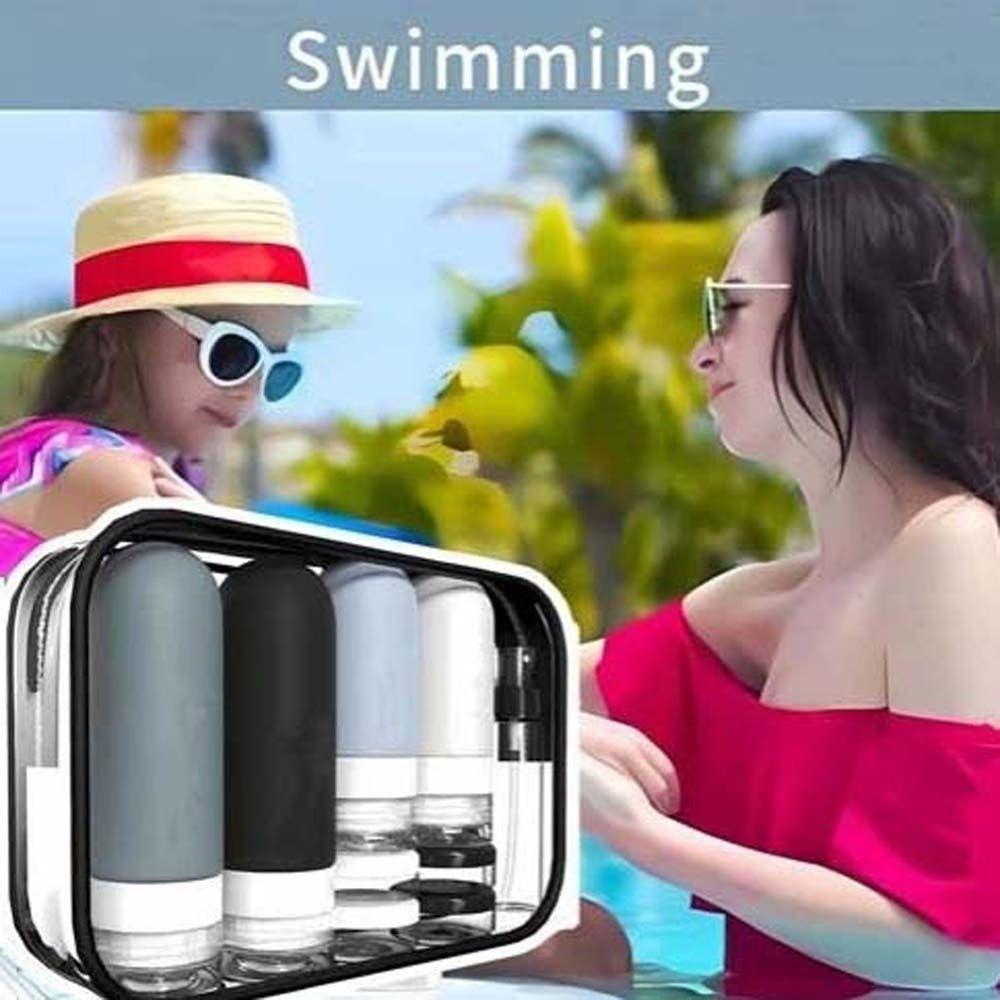 17pcs/set Refillable Squeeze Liquid Bottle Kit Empty Portable Lotion Container  Shampoo