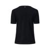 GIOVANNI VALENTINO Women's Round Neck Short Sleeve Pure Wool T-Shirt