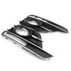 Pair Front Bumper Fog Light Grill Cover Bezel For 2016-2019 VW Beetle